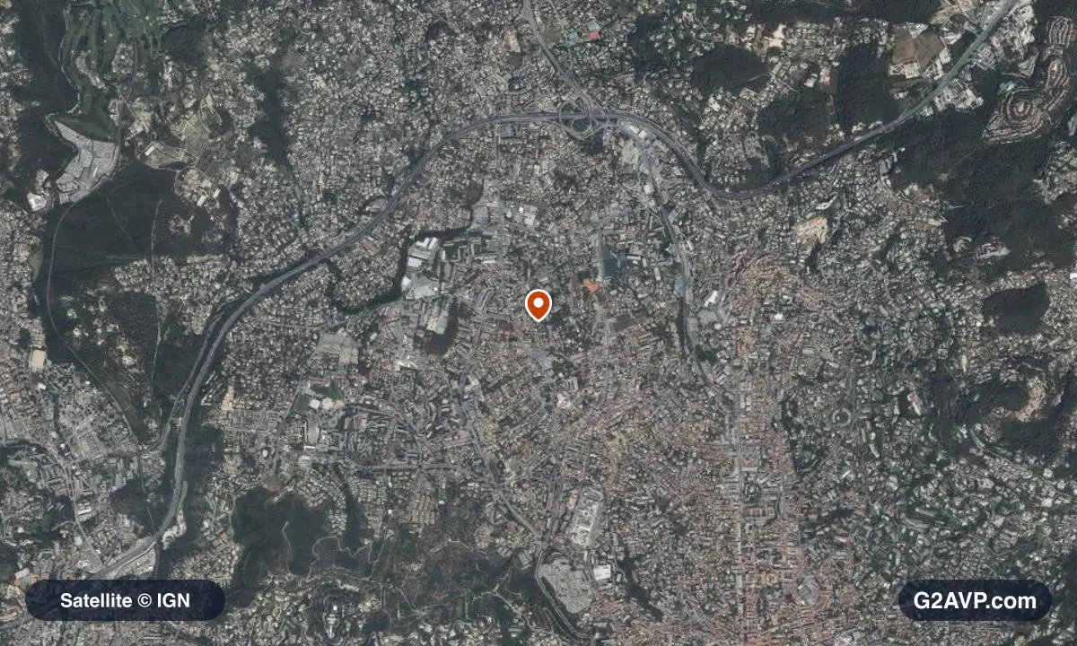 Vue satellite (orthophoto IGN) du secteur du Cannet, même emprise que la carte géologique